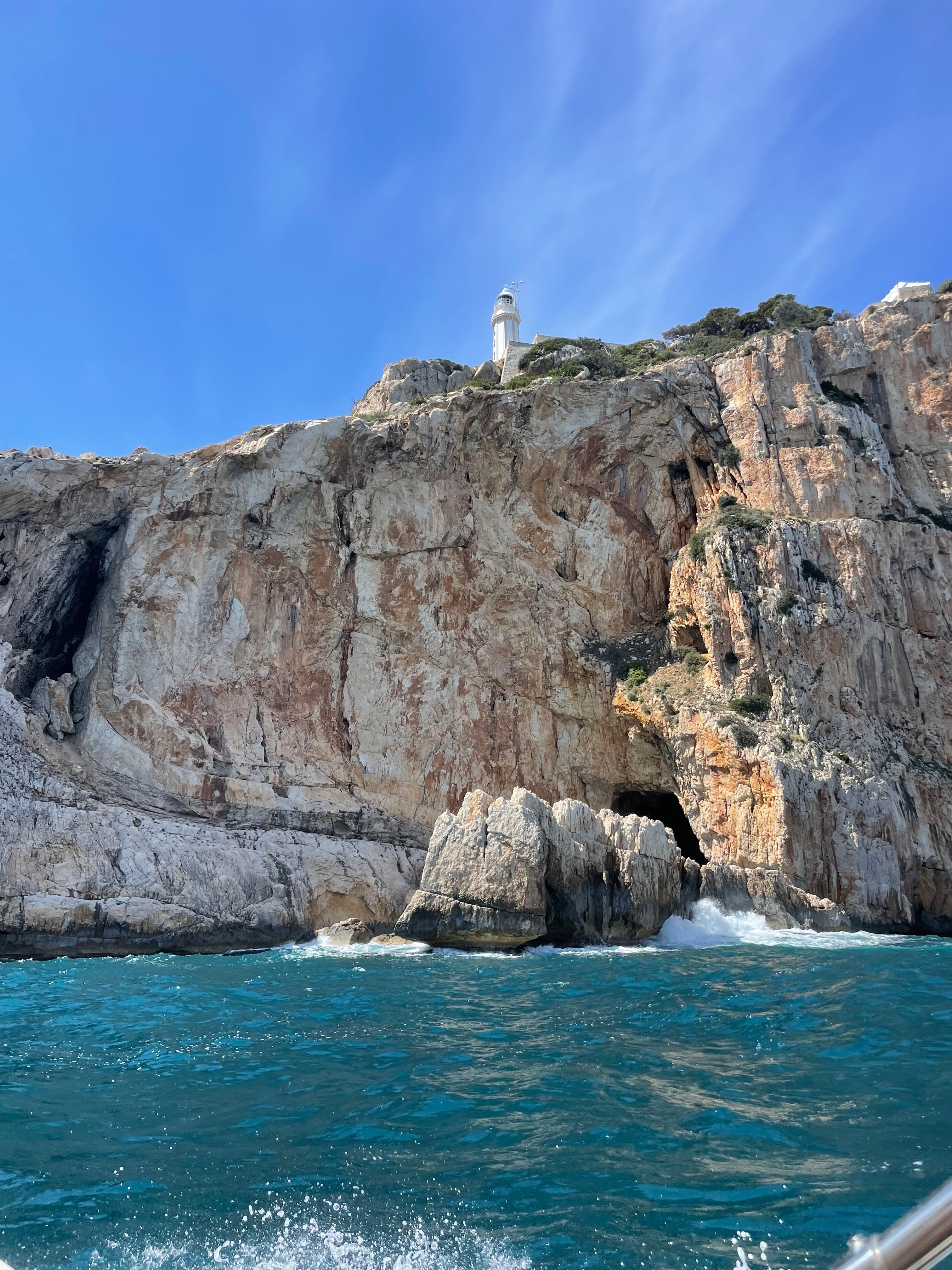 Lighthouse on the Costa Blanca cliffs